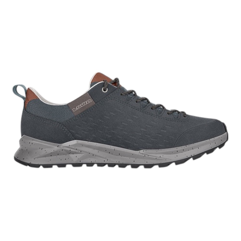 Lowa Valletta Mens Hiking Shoes Graphite Gray Suede Low Top Sneakers Size 14M
